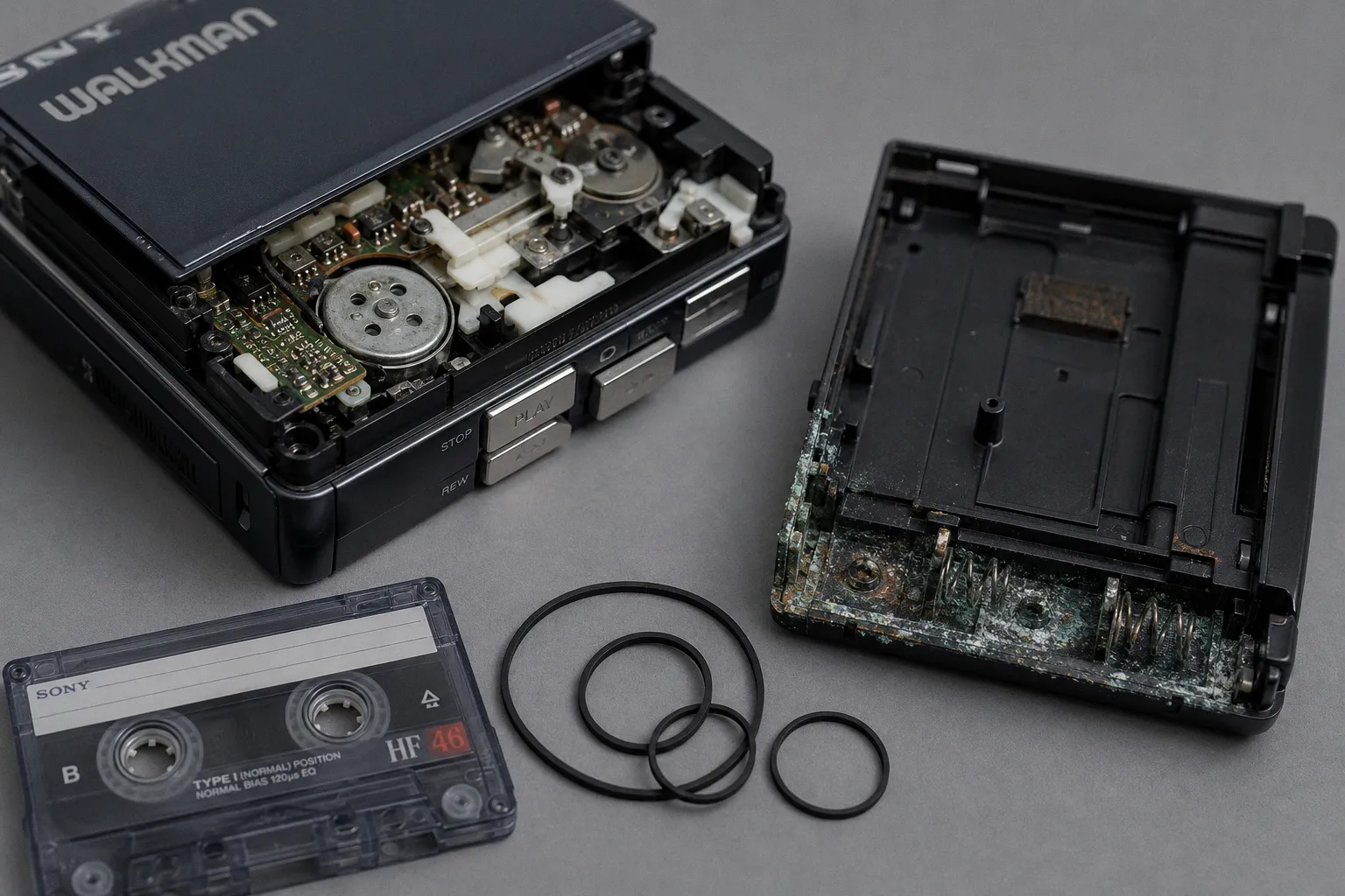 Проверить винтажный плеер Sony Walkman при покупке с рук